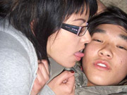 Chubby asian chick getting the fuck session of her life with a rock hard black cock