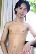 Smooth somkid's cute asian uncut cock steams up suan