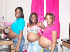 Hot preggo chick gets slammed while smoking a cigarette