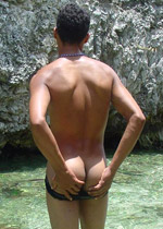 Latino twink gets his tight ass explored outdoors