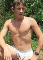 Tasty twink exposing his sexy smooth-skinned body