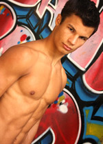Pretty twink decided to swim a little and jerk off his cock after