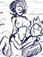 Science run amok, growing breasts and sexy superheroines.