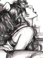 Woman gets tied up and toy fucked