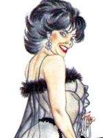 Waitress in bonds