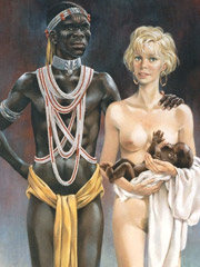 See this, slave? it'll fix you... you won't be trying to run off again!