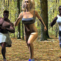 Big brested 3d teen is humiliated in gestapo locker room