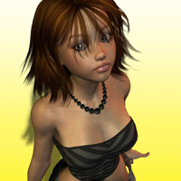 Anime girl nude