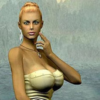 Nude blonde anime