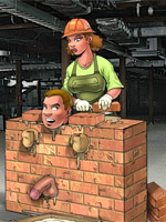 Humiliating of women, bdsm clipping and forced sex