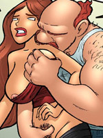 Big tits 3d police officer forced handcuffed criminal to drill her wet love hole.