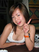Showered asian teen