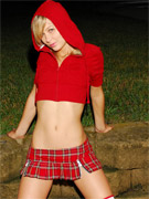 Blonde bombshell spreads her legs and they love to suck cock.