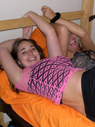18 year old new to sex mallory fucked in bondage.