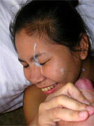 Pics of babes with big boobs sucking and getting fucked, then getting covered in lots of hot sperm