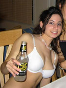 Horny fella gets his girlfriend drunk to fuck her mouth and pussy while she's barely conscious
