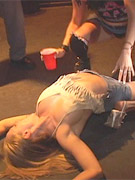 Hot blonde gets a visit from hard cock while she sleeps