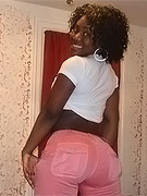Big breasted ebony girl flashes