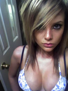 Tattooed cutie taysha gets comfortable after a day at the recording studio