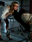 Jane fucking her tgirl slave in the ass hard