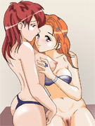 Smooth anime whores with kickass bodies play naughty games in bed and use a long hard dildo as a pleasure enhancer