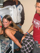 Kari looking hot in high heels gets naked