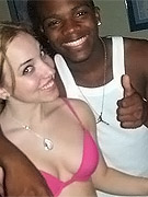 Small breasted white girl nailed with black dick on the sofa