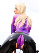 Tight smokey catsuit