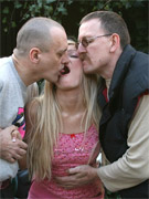 Husband and wife fuck their teen babysitter