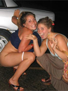 Pissing college teens drunk