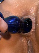 Marley rams a huge dildo