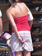 Amazing upskirt shots featuring firm booty and sweet nubs