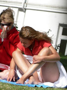 Real voyeur upskirt galleries with unaware girls hunted down