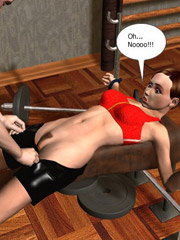 Busty girl gets her body tortured in the dark basement!