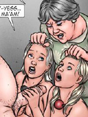 Slaves in captivity. humiliated, inserted with objects and hung or whipped