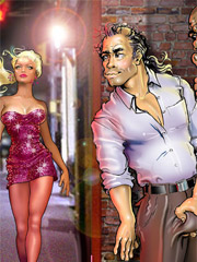 Lucky girl! this will be her first real gangbang!