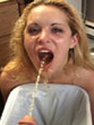 Sexy blonde babes banged and swallowing copious loads of pee