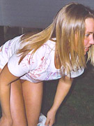 Sophia cornered..... and pissed on!
