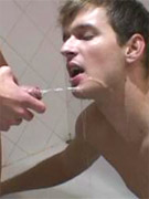 Sexy blonde teen goes kinky in pissing fountains action