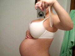 Hot pregnant slut tiffany really enjoys performing a blowjob