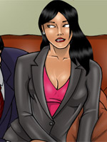 ..one of her boobs popped right out of her blouse.