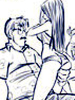 Naked knight and his 3d nude girlfriend came into the new world, new reality.